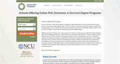 Desktop Screenshot of onlinephdprograms.org